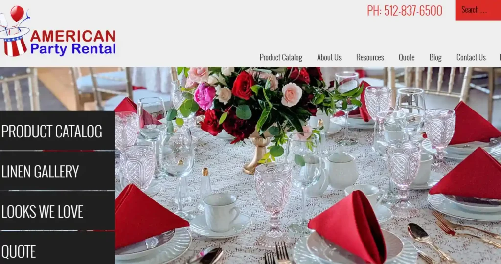 Table and chair rental Austin 6 1 1024x540