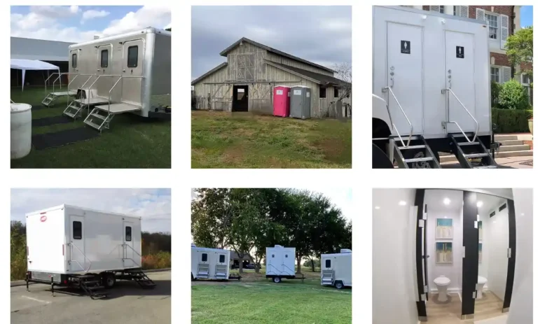 Table and chair rental portable toilet Austin 10 1 768x463